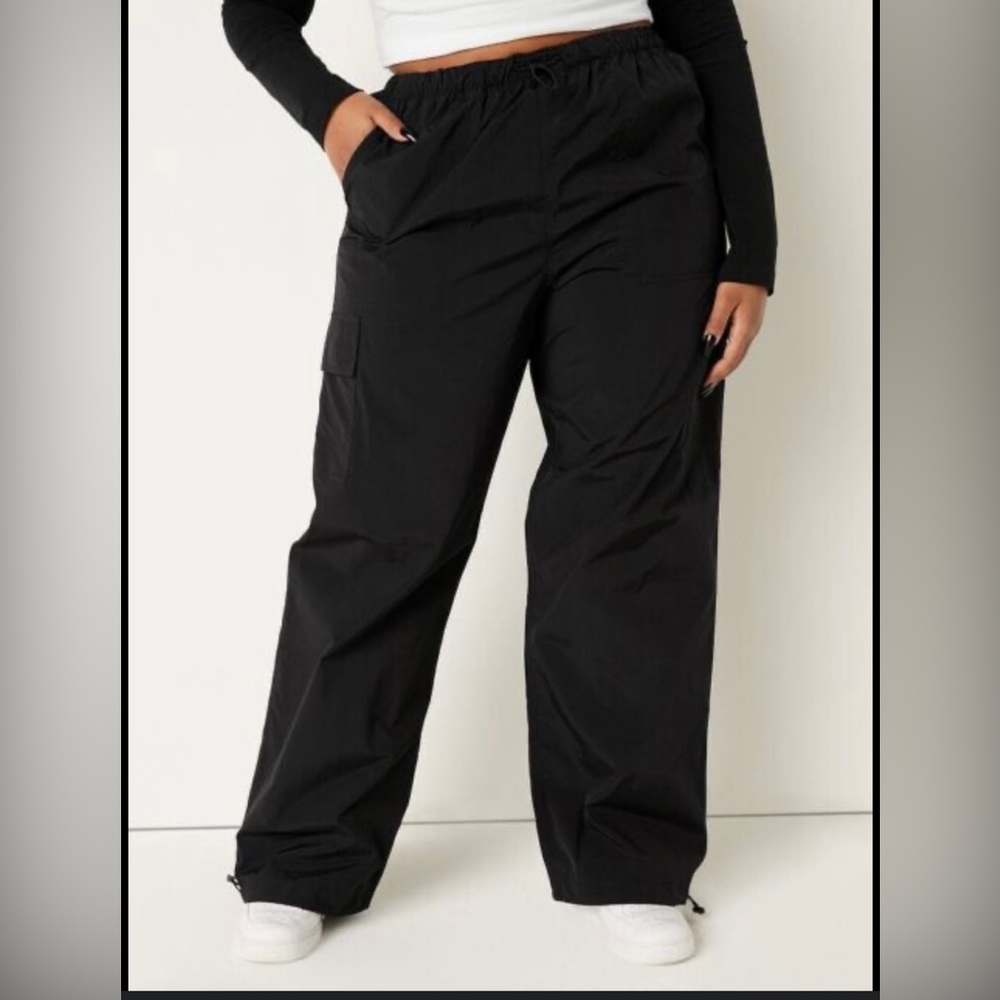 PINK Victoria's Secret Black Cargo Pants